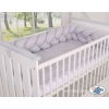 Extra Thick High Braided Cushion Knot bumper- gray