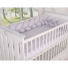 Extra Thick High Braided Cushion Knot bumper- gray