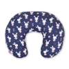 Feeding pillow - blue rabbits
