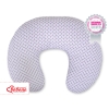 Feeding pillow for Baby- Gray flower pattern