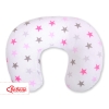 Feeding pillow for Baby- Gray-pink stars