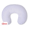 Feeding pillow for Baby- Hanging hearts black dots on white