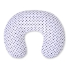 Feeding pillow for Baby- Hanging hearts black dots on white