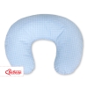 Feeding pillow for Baby- Hanging hearts blue checkered