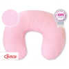 Feeding pillow for Baby- Hanging hearts pink stripes