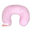 Feeding pillow for Baby- Hanging hearts white polka dots on pink