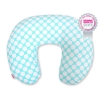 Feeding pillow for Baby- turquoise with white dots