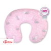 Feeding pillow - pink rabbits