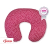 Feeding pillow - wine red stars