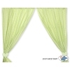 Green Curtains for baby room- Bear with bow