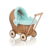 Handmade Retro Style Natural Wicker Stroller for Dolls -1034