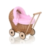 Handmade Retro Style Natural Wicker Stroller for Dolls -517