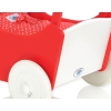 Handmade Wooden Carriage Doll Pram Red Red with White Dots
