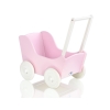 Handmade Wooden Pink Pram for Dolls