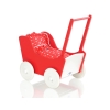 Handmade Wooden Stroller Doll Pram Red White -771
