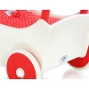 Handmade Wooden Stroller Doll Pram White with Red Red with White Dots