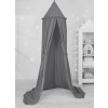 Hanging canopy Curtain Tent Cotton over Baby Bed Room in anthracite