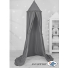 Hanging canopy Curtain Tent Cotton over Baby Bed Room in anthracite