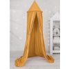 Hanging canopy Curtain Tent Cotton over Baby Bed Room in honey yellow