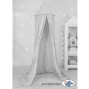 Hanging canopy Dome Cotton over Baby Bed Room in gray