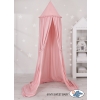 Hanging canopy Dome Cotton over Baby Bed Room - pastel pink
