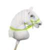 Hobby Horse reins for halters - neon green