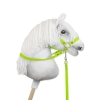 Hobby Horse reins for halters - neon green