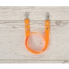 Hobby Horse reins for halters - neon orange