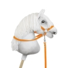 Hobby Horse reins for halters - neon orange