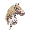 Hobby Horse - brown leopard horse with a beige mane A3
