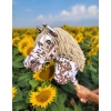 Hobby Horse - brown leopard horse with a beige mane A3