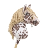 Hobby Horse - brown leopard horse with a beige mane A3