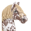 Hobby Horse - brown leopard horse with a beige mane A3
