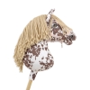 Hobby Horse - brown leopard horse with a beige mane A3
