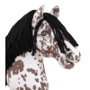 Hobby Horse - brown leopard horse with a black mane A3