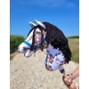 Hobby Horse - brown leopard horse with a black mane A3