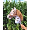 Hobby Horse - brown leopard horse with a brown mane A3