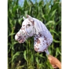 Hobby Horse Brown leopard horse White Mane A3