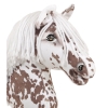 Hobby Horse Brown leopard horse White Mane A3