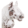 Hobby Horse - brown leopard with a white mane A4