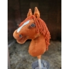 Hobby Horse  - chestnut stick horse A3