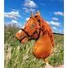 Hobby Horse  - chestnut stick horse A3