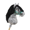 Hobby Horse - dapple grey horse with a black mane A3