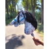 Hobby Horse - dapple grey horse with a black mane A3
