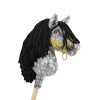 Hobby Horse - dapple grey horse with a black mane A4
