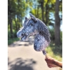 Hobby Horse - dapple grey horse with a grey mane A3