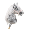 Hobby Horse - dapple grey horse with a white mane A3