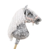 Hobby Horse - dapple grey horse with a white mane A3