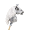 Hobby Horse - dapple grey horse with a white mane A4