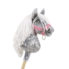 Hobby Horse - dapple grey horse with a white mane A4